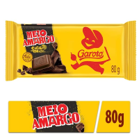 imagem de Chocolate Meio Amargo Garoto 80g