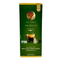 imagem de Café em Cápsulas Nespresso Orgânico 3corações 10x5g 50g