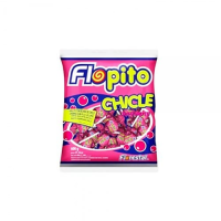 imagem de Pirulito Chicle Flopito Sabor Tutti Frutt Florestal 500g