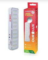 imagem de Luminária de Emergência Com 30 Leds Ourolux 2w Multiuso