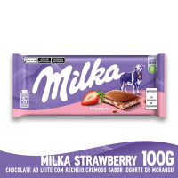 imagem de Chocolate Morango Milka 100g