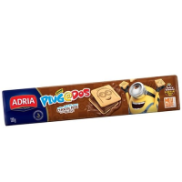imagem de Biscoito Recheado Quadrado de Chocolate Plugados Adria 130g