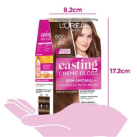 imagem de Tinta para Cabelo Creme Gloss Louro Escuro 600 Casting L'oréal Paris