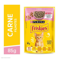 imagem de Ração Úmida Sachê Friskies Para Gatos Filhotes Sabor Carne Ao Molho - 85 G