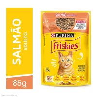 imagem de Ração Úmida Sachê Friskies Para Gatos Adultos Sabor Salmão Ao Molho - 85 G