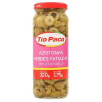 imagem de Azeitona Verde Fatiada em Conserva Tio Paco 320g