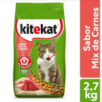 imagem de Ração para Gatos Adultos Mix de Carnes Kitekat 2,7kg