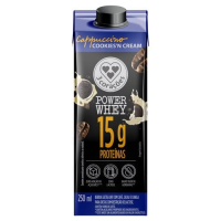 imagem de Bebida Láctea Cappuccino Power Whey Cookies N Cream 3 Corações 250ml