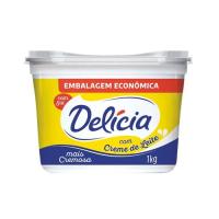 imagem de Margarina com Sal e Creme de Leite Embalagem Econômica Delícia 1kg
