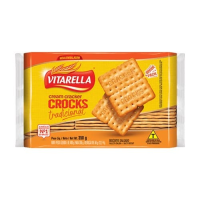 imagem de Biscoito Cream Cracker Crocks Tradicional Vitarella 350g