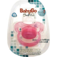 imagem de Chupeta Baby Go Ortodôntica T2 Rosa 1un Ref 2419