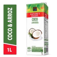 imagem de Bebida Vegetal Coco e Arroz Nature's Heart 1l