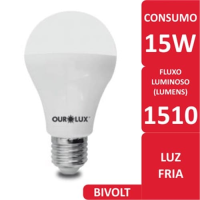 imagem de Lâmpada Ourolux Led 6500k 15w Bivolt Embalagem 1 Un