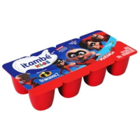 imagem de Queijo Petit Suisse Morango Os Incríveis Itambé Kids Bandeja 320g 8 Unidades