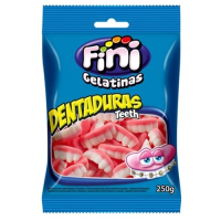 imagem de Bala Fini Gelatina Dentaduras Embalagem 250g