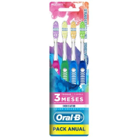 imagem de Escova Dental Indicator Colors Macia Oral B Leve 4un
