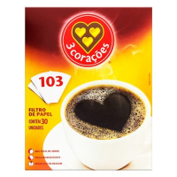 imagem de Filtro de Papel 103 3 Corações 30un