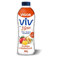 imagem de Iogurte Manga e Maracujá Vigor Viv 3 Grãos Garrafa 800g