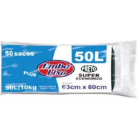 imagem de Saco de Lixo Embalixo Preto 50l 50un