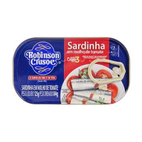 imagem de Sardinha Robinson Crusoe Molho de Tomate Lata 84g