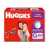 imagem de Fralda Roupinha Supreme Care G Huggies 60un