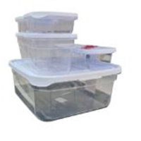 imagem de Kit Linha Mais Quadrado em Polipropileno Branco Plasvale 5,83l