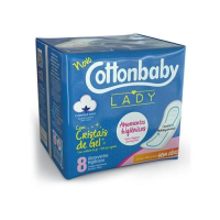 imagem de Absorvente Cottonbaby Lady Suave Sem Abas 8un