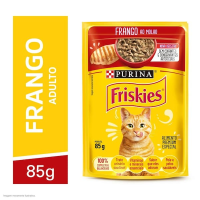 imagem de Ração Úmida Sachê Friskies Para Gatos Adultos Sabor Frango Ao Molho - 85 G