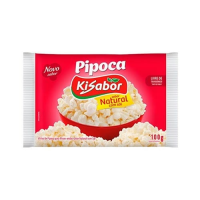 imagem de Milho de Pipoca para Micro-Ondas Sabor Natural com Sal Kisabor 100g