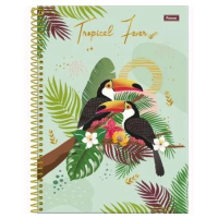 imagem de Caderno Universitário 101 Tropical Ferver Foroni 160 Folhas