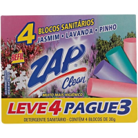 imagem de Bloco Sanitário Lavanda Refil Zap Clean 30g Leve 4 Pague 3