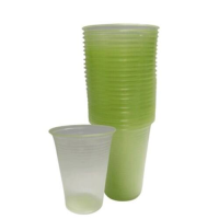 imagem de Copo Descartável Biodegradável Cor Verde 300ml Cristalcopo 100un
