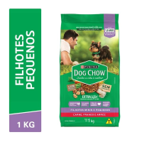 imagem de Ração para Cães Filhote Pequeno Carne Frango e Arroz Dog Chow 1kg