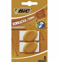 imagem de Borracha Bic Eraser Branca Embalagem 2 Un