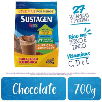 imagem de Achocolatado em Pó Sustagen Kids Chocolate Sachê 500g + Grátis 200g