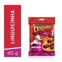 imagem de Petisco Linguicinha Cães Adultos e Filhotes Doguitos 45g