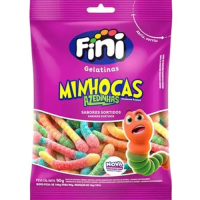 imagem de Bala de Gelatina Minhocas Cítricas Fini 80g