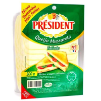 imagem de Queijo Mussarela Fatiado Président Embalagem 300g