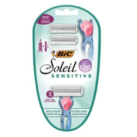 imagem de Kit Aparelho Soleil Clic Sensitive com 5 Cartucho Bic