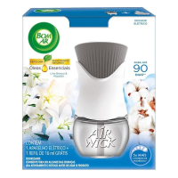 imagem de Difusor Elétrico Bom Ar Lirio Branco E Algodão Aparelho + Refil 16ml