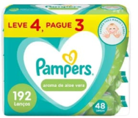 imagem de Lenço Umidecido Pampers Aloe Vera L4p3